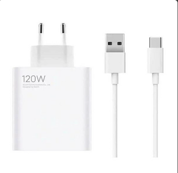 Мережевий зарядний пристрій Xiaomi 120W Charger + USB Type-C Cable White (BHR6034EU)
