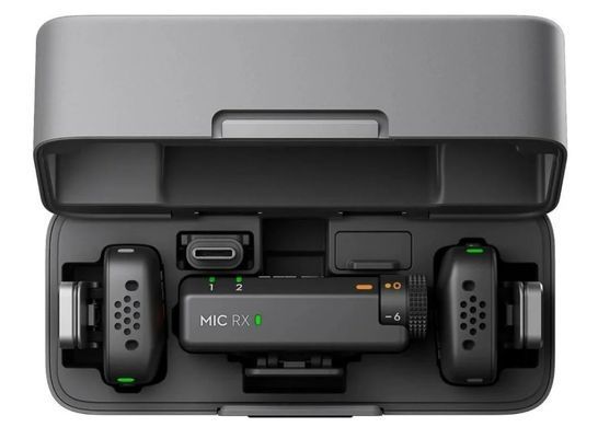 Мікрофонна радіосистема для фотокамери, для смартфона DJI Mic Mini 2TX + 1RX + Charging Case